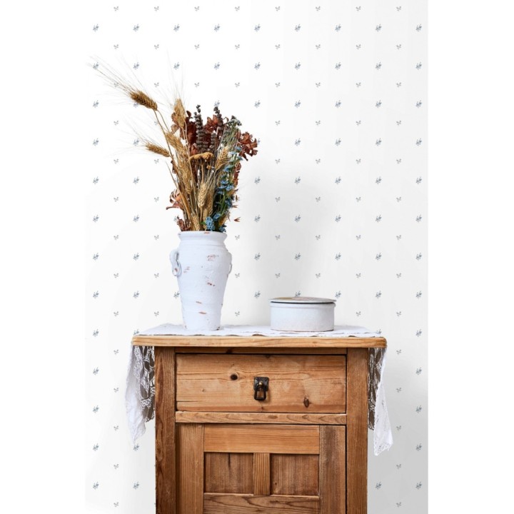 Papel pintado florecitas pequeñas estilo romántico - Olivia Flowers 127554