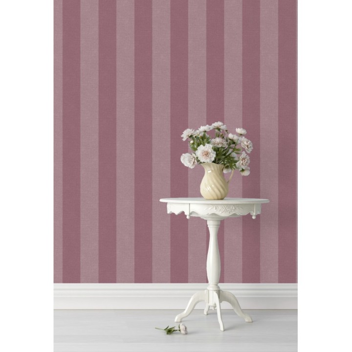 Papel pintado rayas tonos rosas - Raya Zeus 127565