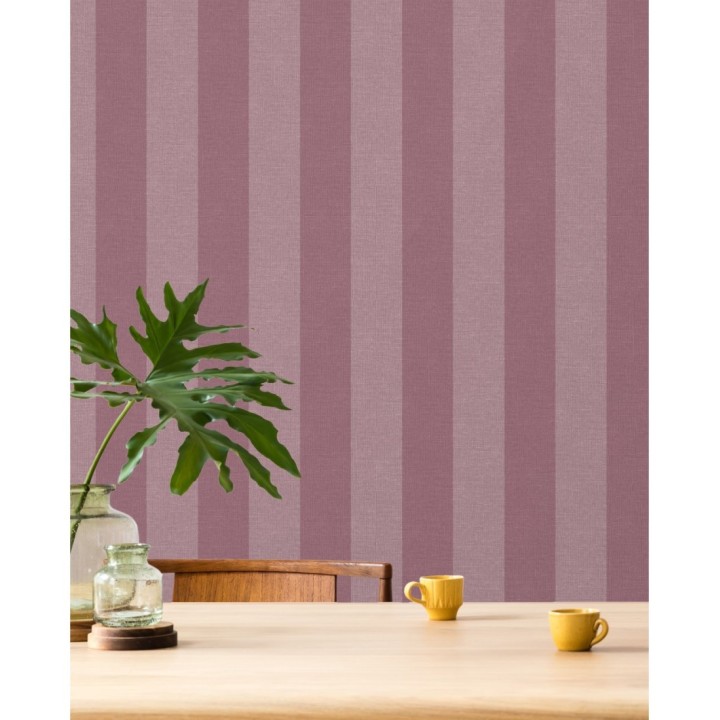 Papel pintado rayas tonos rosas - Raya Zeus 127565