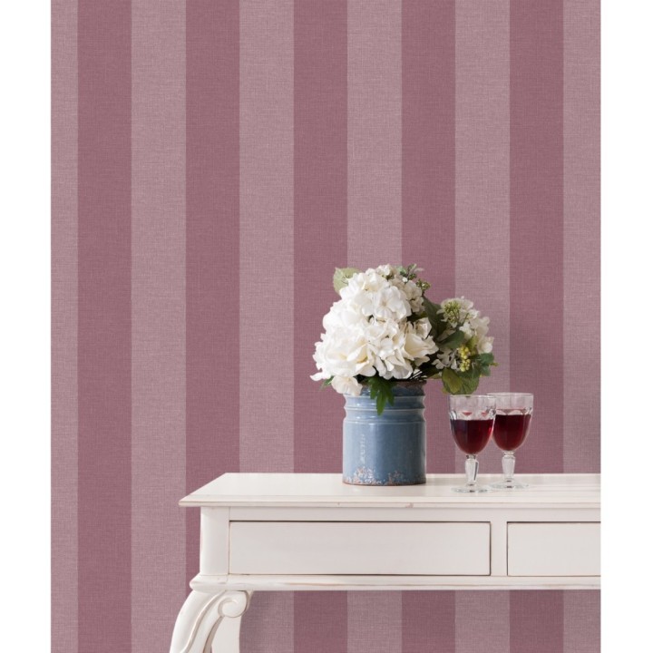 Papel pintado rayas tonos rosas - Raya Zeus 127565