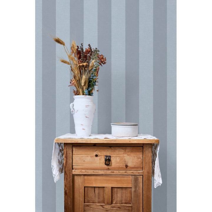 Papel pintado rayas tonos grises - Raya Zeus 127566