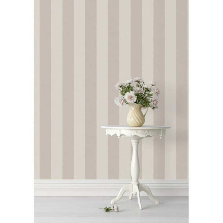 Papel pintado rayas tonos marrones - Raya Zeus 127568