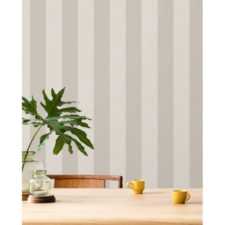 Papel pintado rayas tonos marrones - Raya Zeus 127568