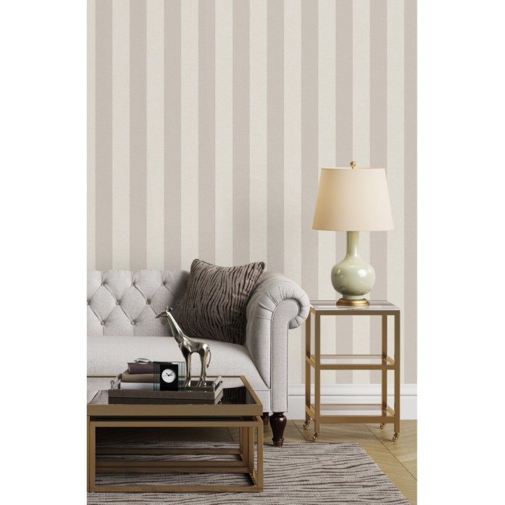 Papel pintado rayas tonos marrones - Raya Zeus 127568