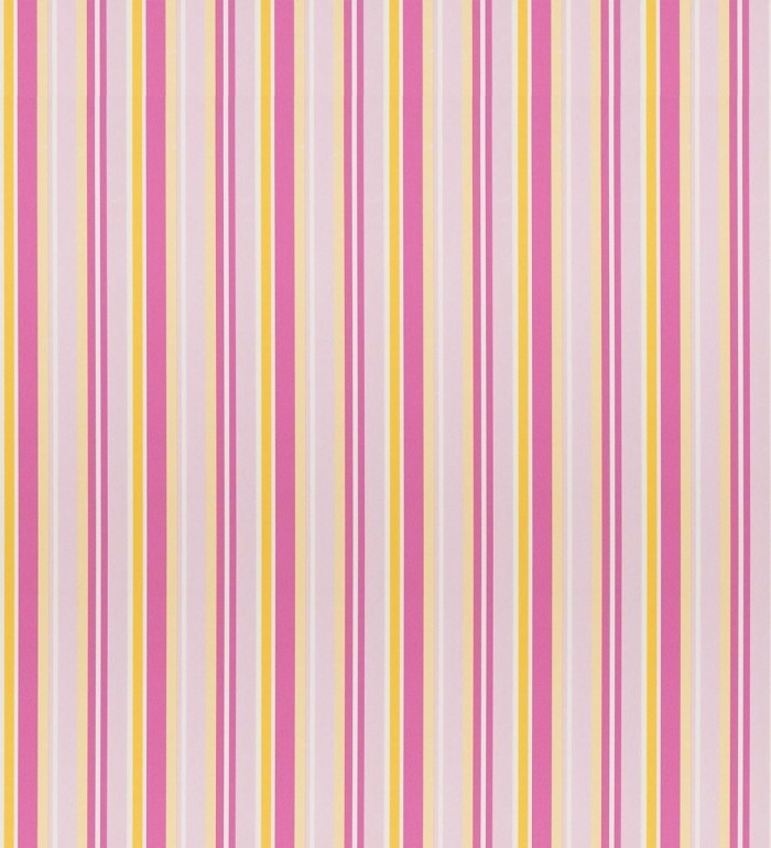 Papel pintado rayas desiguales en tonos amarillos y rosas - Raya Marvin 127584