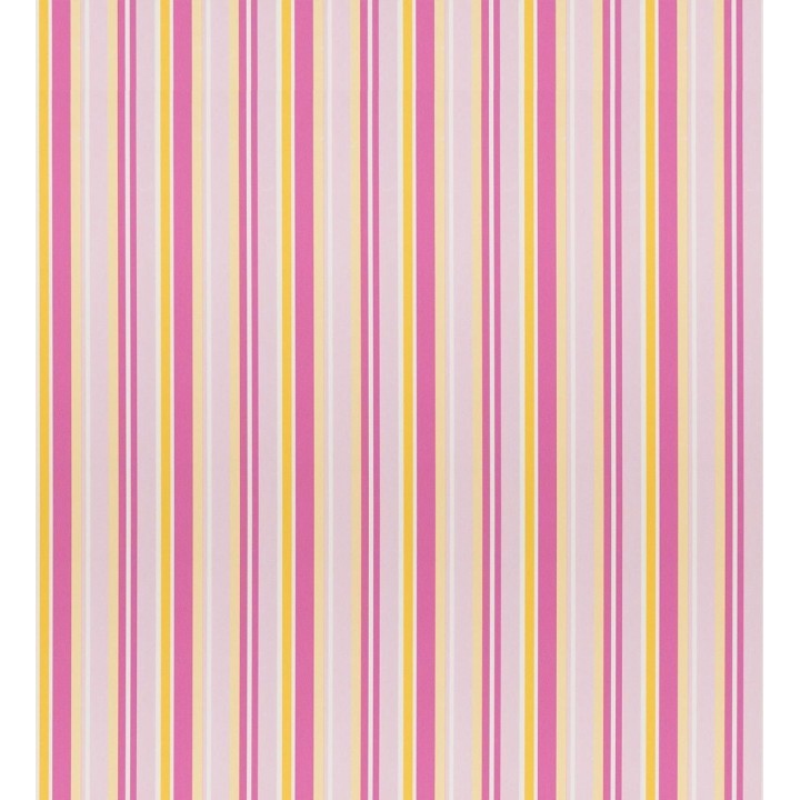 Papel pintado rayas desiguales en tonos amarillos y rosas - Raya Marvin 127584