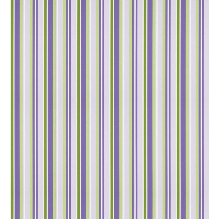Papel pintado rayas desiguales entonos verde y morado - Raya Marvin 127586
