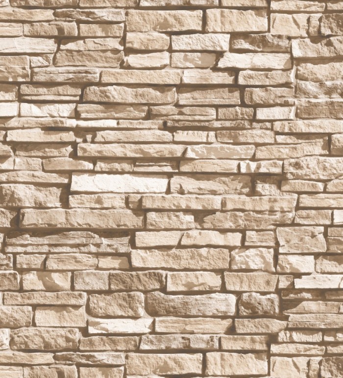 Papel pintado piedra pizarra marrón claro - Falcon Stone 127591