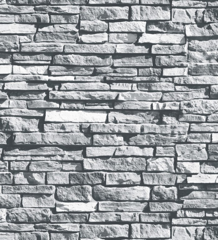 Papel pintado piedra pizarra gris oscuro - Falcon Stone 127592