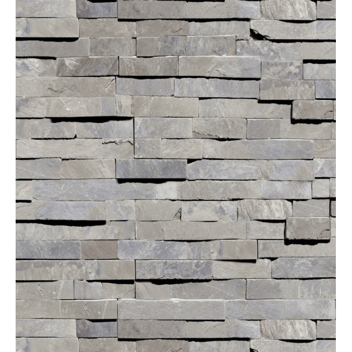 Papel pintado muro de piedra pizarra minimalista - Chelwood 127611