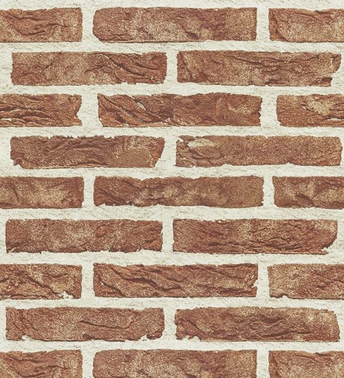 Papel pintado muro de ladrillo rojo relieve - Baker Street 127625