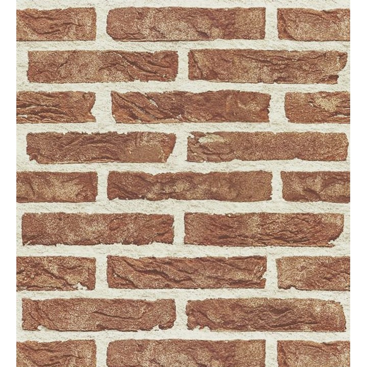 Papel pintado muro de ladrillo rojo relieve - Baker Street 127625