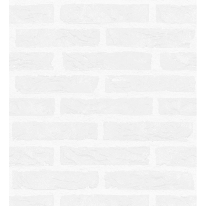 Papel pintado muro de ladrillo blanco relieve - Baker Street 127627