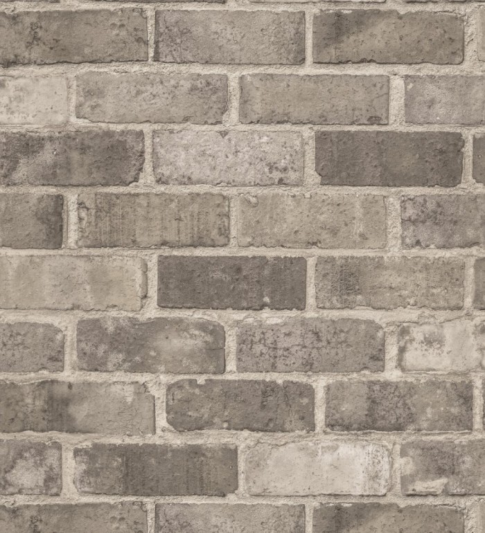 Papel pintado muro de ladrillo estilo inglés marrón - Cardiff Street 127629