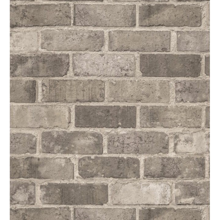 Papel pintado muro de ladrillo estilo inglés marrón - Cardiff Street 127629