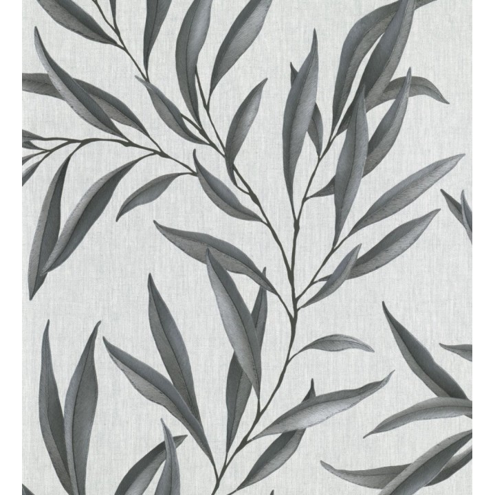 Papel pintado hojas alargadas grises - Valley Leaves 127661