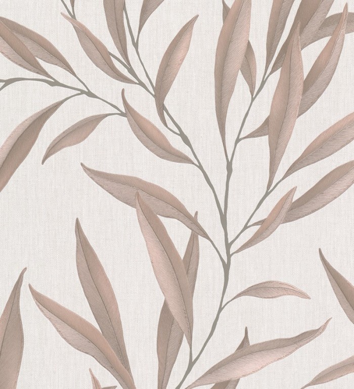 Papel pintado hojas alargadas tonos marrones - Valley Leaves 127663