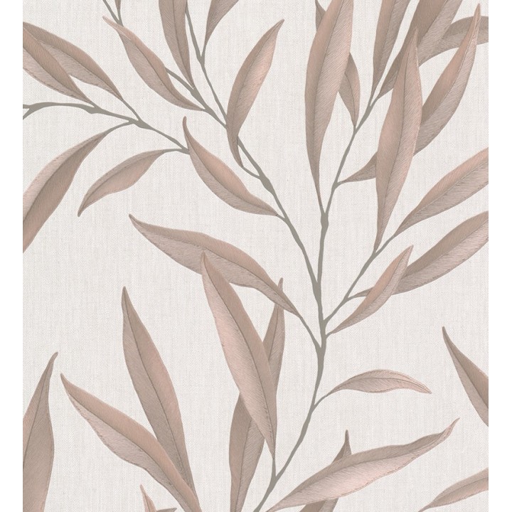 Papel pintado hojas alargadas tonos marrones - Valley Leaves 127663