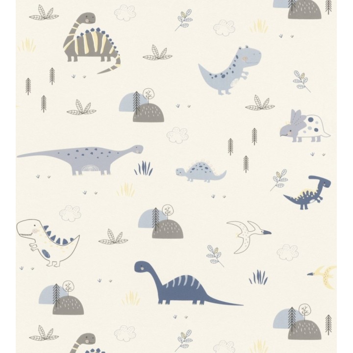 Papel pintado infantil dinosaurios - Jurassic Friends 127677