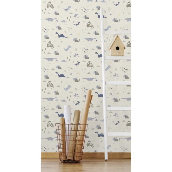 Papel pintado infantil dinosaurios - Jurassic Friends 127677