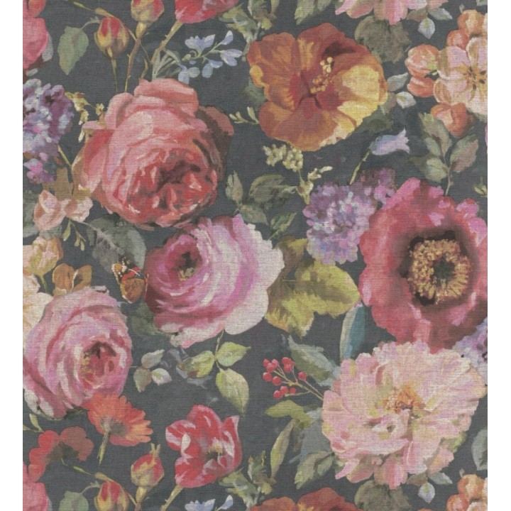 Papel pintado de flores estilo neobarroco - Geraldine 127684