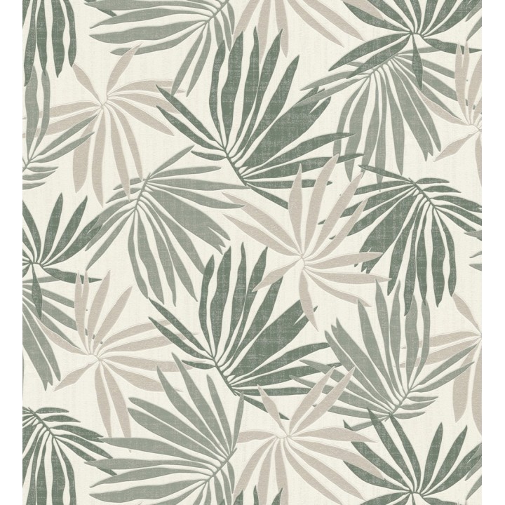 Papel pintado hojas de palma tonos verdes - Dayak Palms 127685