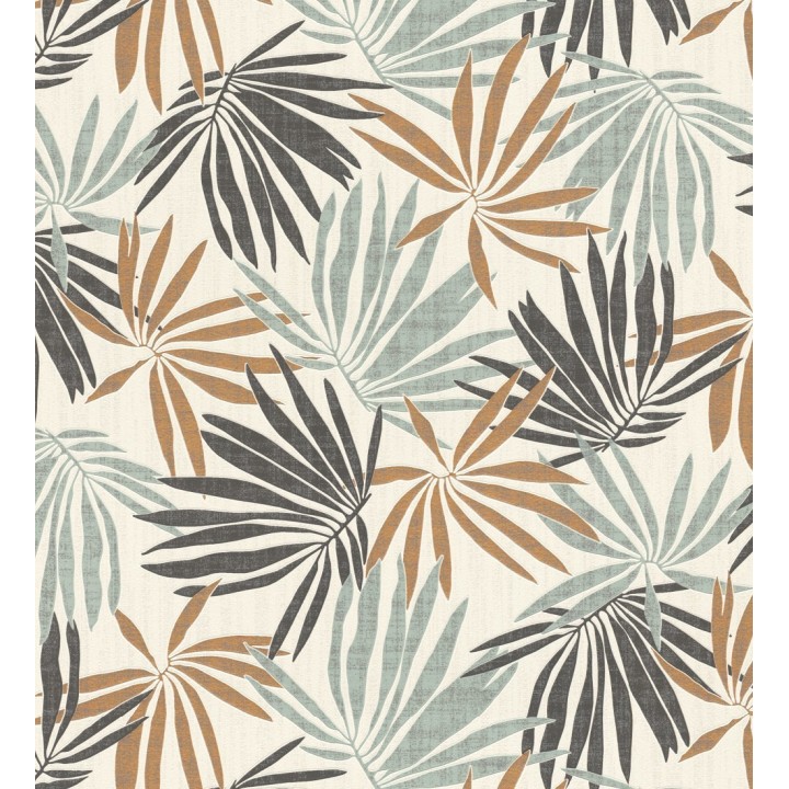 Papel pintado hojas de palma tonos ocre - Dayak Palms 127688