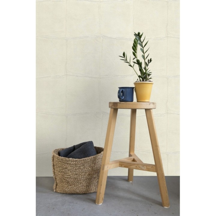 Papel pintado cuadros de piel de caimán africano beige - Chester Factory 127719