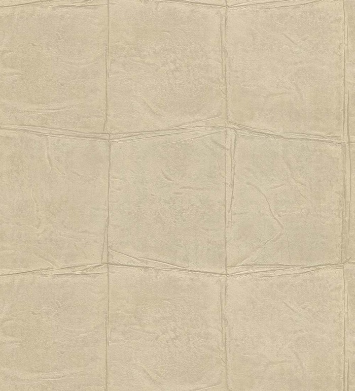 Papel pintado cuadros de piel de caimán africano beige tostado - Chester Factory 127721