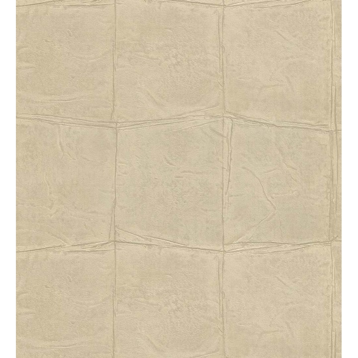 Papel pintado cuadros de piel de caimán africano beige tostado - Chester Factory 127721