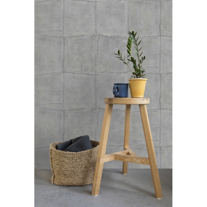 Papel pintado cuadros de piel de caimán africano gris - Chester Factory 127722