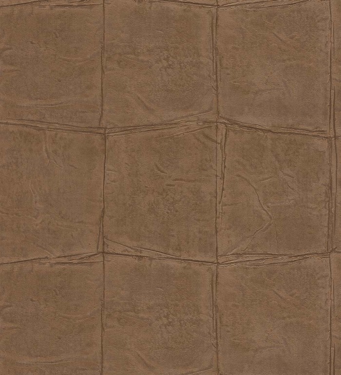 Papel pintado cuadros de piel de caimán africano marrón - Chester Factory 127723