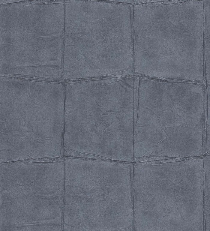 Papel pintado cuadros de piel de caimán africano azul - Chester Factory 127724