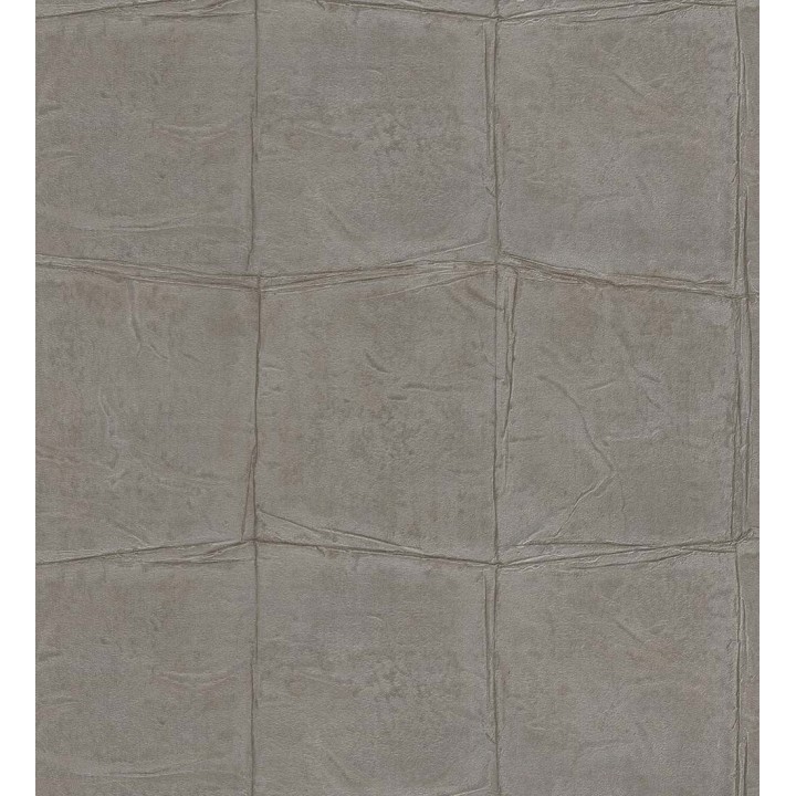 Papel pintado cuadros de piel de caimán africano marrón grisáceo - Chester Factory 127725