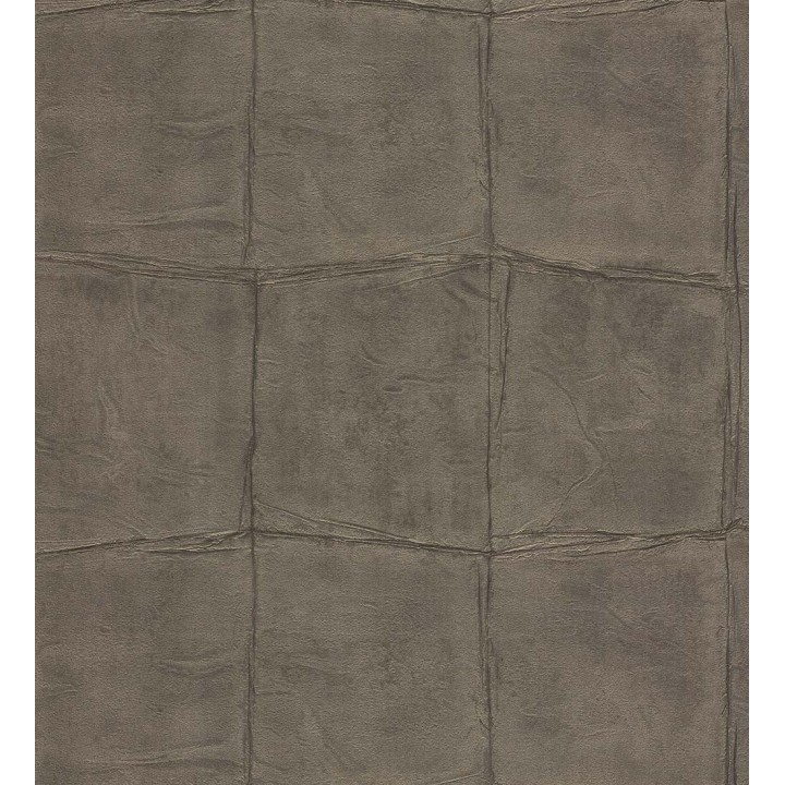 Papel pintado cuadros de piel de caimán africano marrón chocolate - Chester Factory 127726