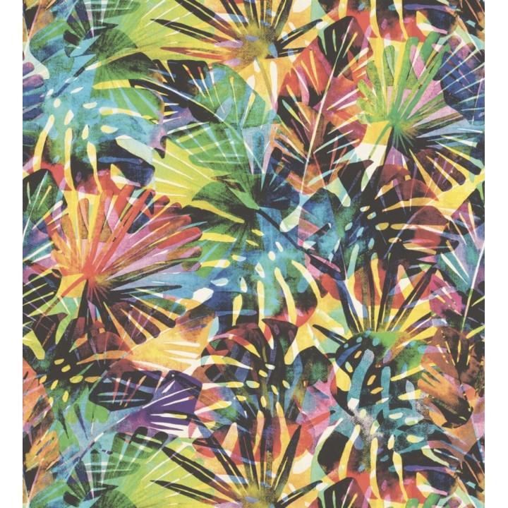 Papel pintado hojas tropicales multicolor - Rainbow Palms 127728