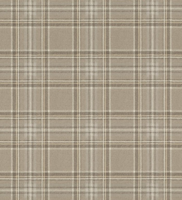 Papel pintado cuadros escoceses tonos marrones - Paterson 127732