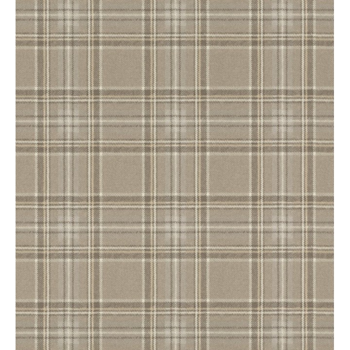 Papel pintado cuadros escoceses tonos marrones - Paterson 127732