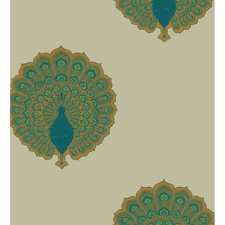 Papel pintado pavos reales estilo hindú - Kujaku Birds 127742