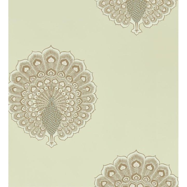 Papel pintado pavos reales estilo hindú - Kujaku Birds 127743