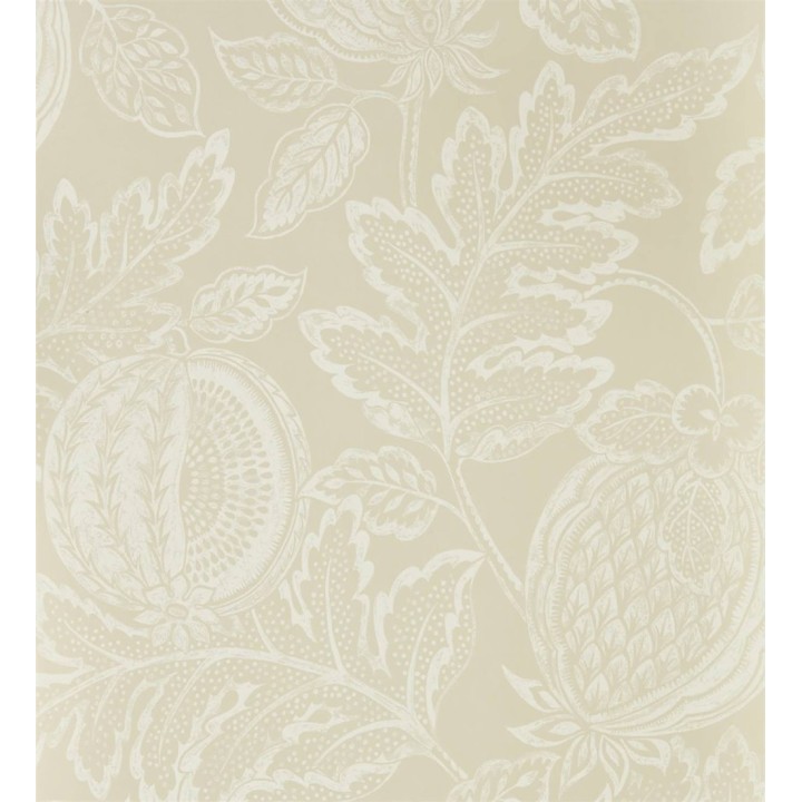 Papel pintado hojas y frutas estilo hindú - Dominican Fruits 127745