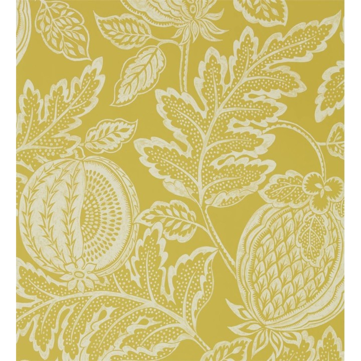 Papel pintado hojas y frutas estilo hindú - Dominican Fruits 127747