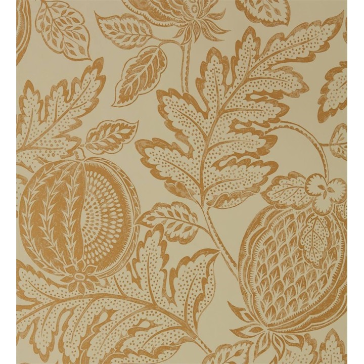 Papel pintado hojas y frutas estilo hindú - Dominican Fruits 127748