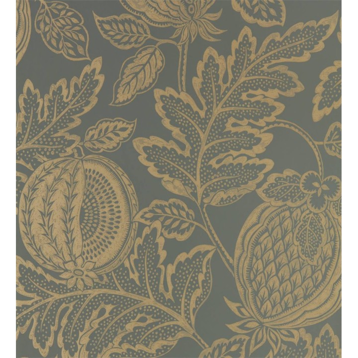 Papel pintado hojas y frutas estilo hindú - Dominican Fruits 127749