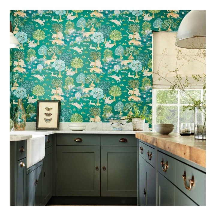 Papel pintado tapiz jardín imperial estilo hindú - Imperial Garden 127750