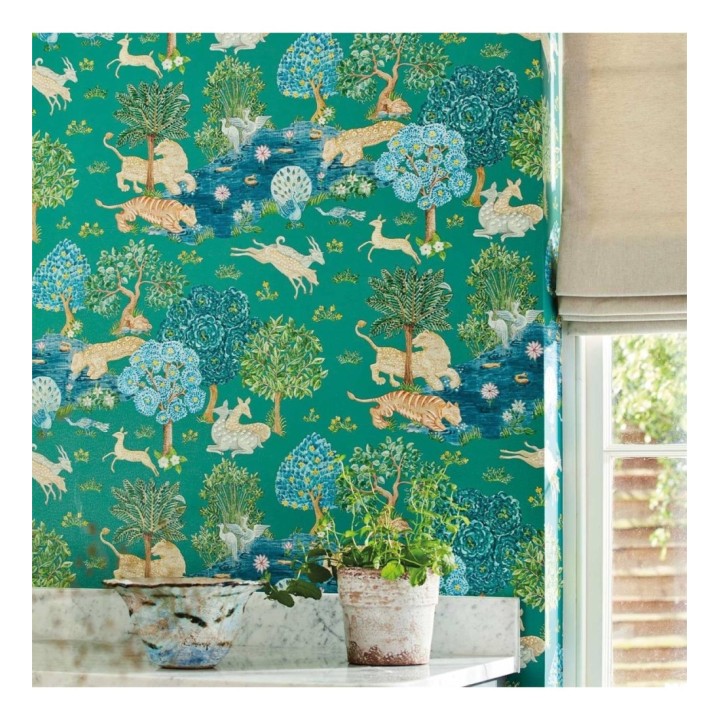 Papel pintado tapiz jardín imperial estilo hindú - Imperial Garden 127750