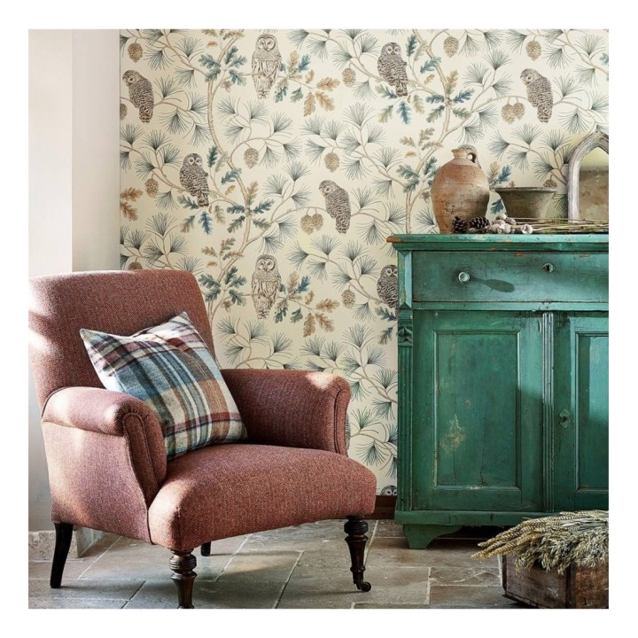 Papel pintado de búhos en ramas de árboles - Albus Forest 127760