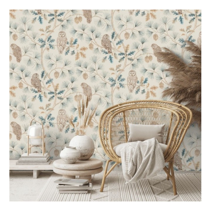 Papel pintado de búhos en ramas de árboles - Albus Forest 127760