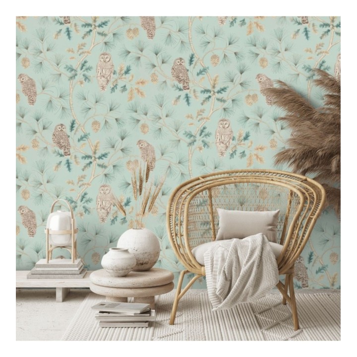 Papel pintado de búhos en ramas de árboles - Albus Forest 127761