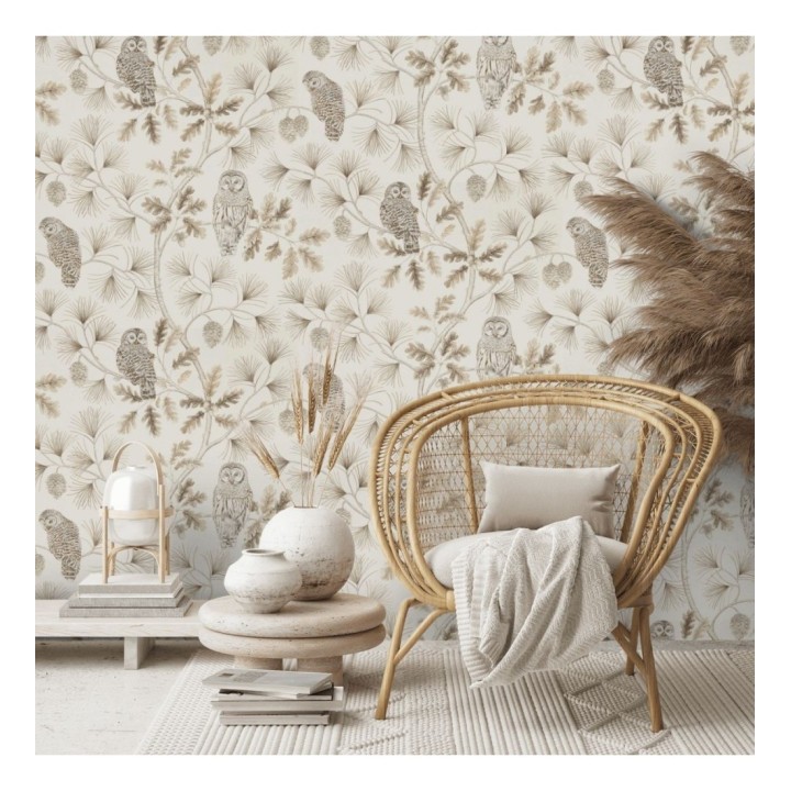 Papel pintado de búhos en ramas de árboles - Albus Forest 127763